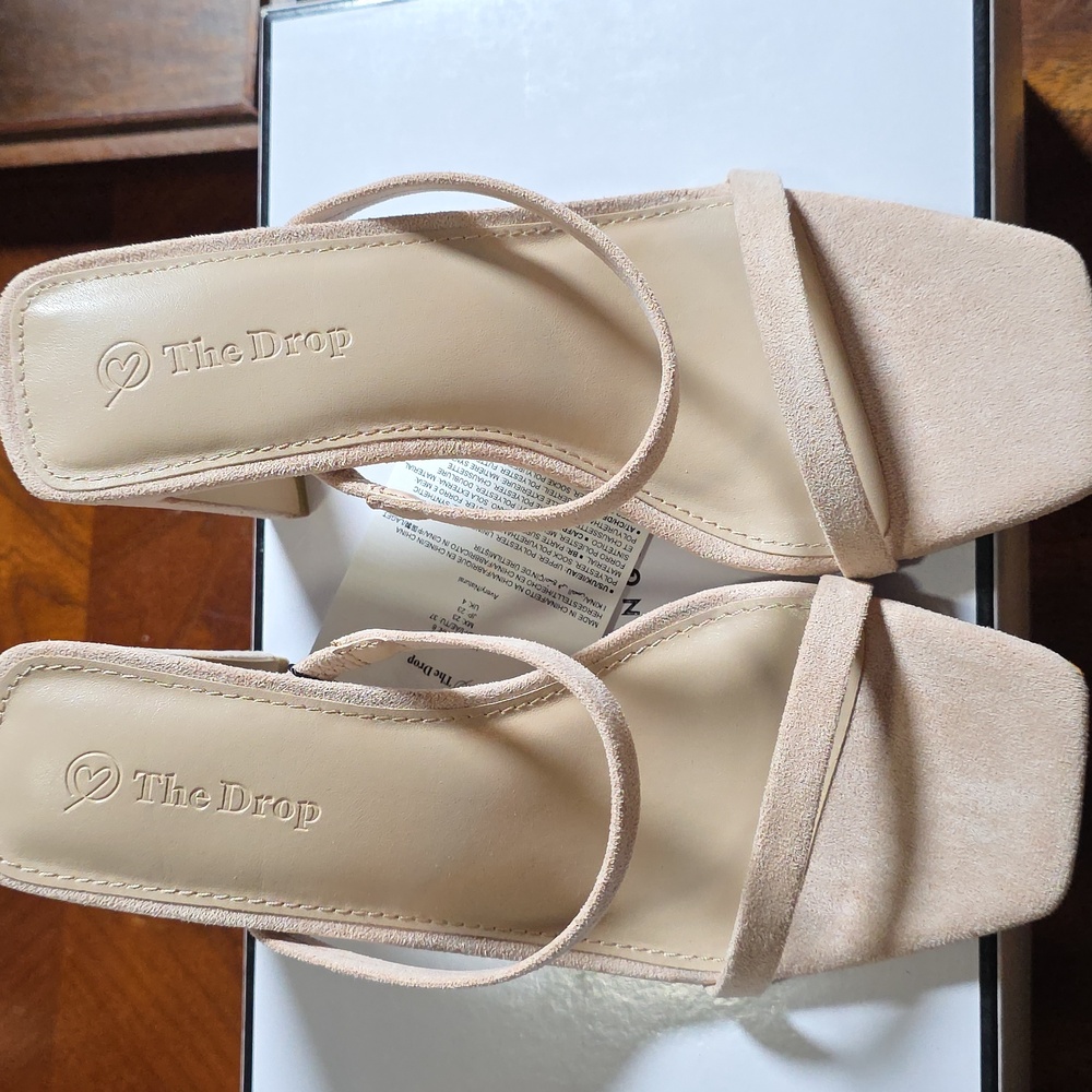 The Drop Avery Nude Heeled Sandals Size 6 - Picture 6 of 6